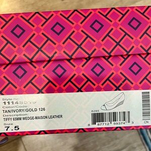 Tory Burch Pink and Black Geometric Box